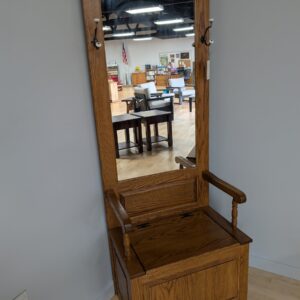 Hall Tree with Hooks, Mirror and Storage