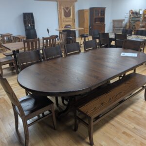 Oval Oak Tavern Table with Chairs